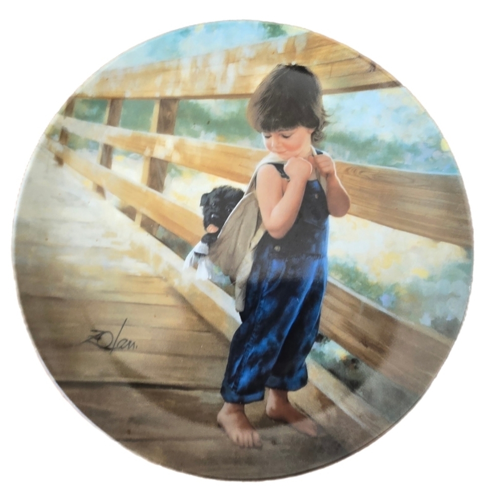 Vintage Donald Zolan Plate 1988 Pemberton & Oakes - Almost Home, Limited Edition